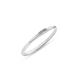 Load image into Gallery viewer, Balto aukso žiedas su deimantu (0,03 ct)