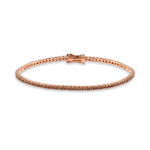 Load image into Gallery viewer, Rožinio aukso apyrankė su konjakiniais deimantais (1,47 ct)