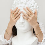 Load image into Gallery viewer, Geltono aukso žiedas "Connection"