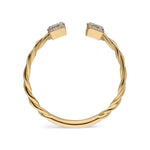 Load image into Gallery viewer, Rožinio aukso žiedas su deimantais (0,12 ct)