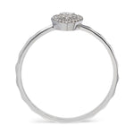 Load image into Gallery viewer, Balto aukso žiedas su deimantais (0,11 ct)