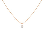 Load image into Gallery viewer, Rožinio aukso pakabukas su 7 briliantais (0,21 ct)