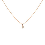 Load image into Gallery viewer, Rožinio aukso pakabukas su briliantais B (0,06 ct)