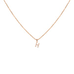 Load image into Gallery viewer, Rožinio aukso pakabukas su briliantais H (0,06 ct)