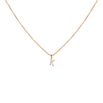 Load image into Gallery viewer, Rožinio aukso pakabukas su briliantais K (0,05 ct)