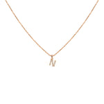 Load image into Gallery viewer, Rožinio aukso pakabukas su briliantais N (0,07 ct)