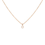 Load image into Gallery viewer, Rožinio aukso pakabukas su briliantais O (0,07 ct)