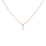 Load image into Gallery viewer, Rožinio aukso pakabukas su briliantais Z (0,05 ct)