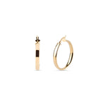 Load image into Gallery viewer, Geltono aukso rinkelės 30 mm