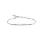 Load image into Gallery viewer, Balto aukso apyrankė su deimantais (0.63 ct)