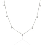 Load image into Gallery viewer, Balto aukso kolje su 7 briliantais (0,47 ct)