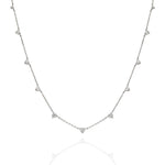 Load image into Gallery viewer, Balto aukso kolje su briliantais (0,72 ct)