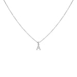 Load image into Gallery viewer, Balto aukso pakabukas su briliantais A (0,05 ct)