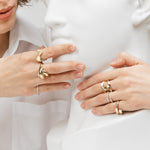 Load image into Gallery viewer, Geltono aukso žiedas "Reflections"