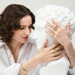 Load image into Gallery viewer, Geltono aukso žiedas "Knot"