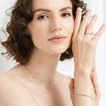 Load image into Gallery viewer, Dvigubas žiedas su Fancy yellow deimantu (0,53 ct)