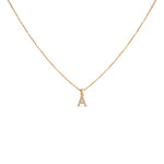 Load image into Gallery viewer, Rožinio aukso pakabukas su briliantais A (0,05 ct)