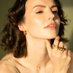 Load image into Gallery viewer, Geltono aukso žiedas "Storm"