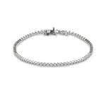 Load image into Gallery viewer, Balto aukso apyrankė su deimantais(1,03 ct)