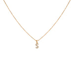 Load image into Gallery viewer, Rožinio aukso pakabukas su briliantais S (0,04 ct)