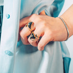 Load image into Gallery viewer, Geltono aukso žiedas "Snake"