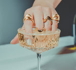 Load image into Gallery viewer, Geltono aukso žiedas "Cobra"