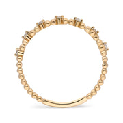 Geltono aukso žiedas su deimantais (0,05 ct)