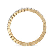 Geltono aukso deimantų juostelė (0,78 ct)