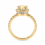 Load image into Gallery viewer, Geltono aukso žiedas su FANCY 1.24ct briliantu